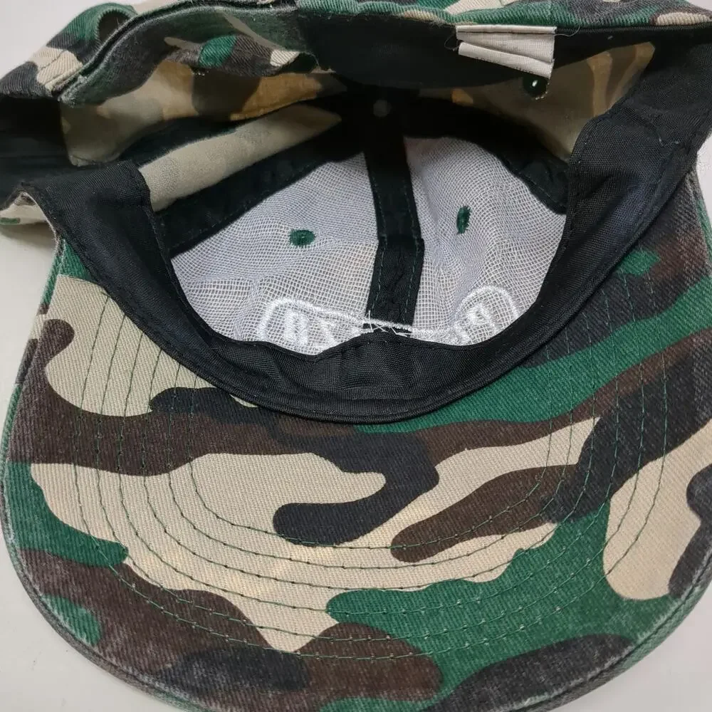 3 Cime Peruzzo Baseball Cap Green Camo One Size Strapback Cotton Bike Logo Hat